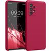 kwmobile Cover per Samsung Galaxy A52 / A52 5G / A52s 5G Custodia - Back Case per Smartphone in Silicone TPU - Protezione Gommata - red cherry