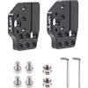 FocusFoto Confezione da 2 supporti per piastra di montaggio con slitta fredda da 1/4 e 3/8 per stabilizzatore cardanico DJI Ronin S/SC/RS2/RSC2/RS3 PRO/RS3 Mini/RS4 PRO, monitor, braccio magico