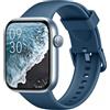 AcclaFit Smartwatch Uomo Donna, 1.85 Orologio Smartwatch con Effettua/Risposta Chiamate, 113 Sportive Smart Watch con Contapassi/SpO2/Sonno/Cardiofrequenzimetro, Impermeabil IP68 per iOS Android