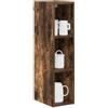 vidaXL Armadio pensile Rovere fumé 20 x 29,5 x 80 cm Legno multistrato, Armadio da cucina moderno, design rettangolare, ampio spazio, materiali resistenti, stile contemporaneo, per l'organizzazione in