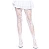 Leg Avenue Collant in Pizzo Floreale Senza Cuciture, Bouquet di Fiori Bianchi, Taglia Unica Donna