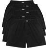 YESWEL Boxer Uomo Confezione da 6, Boxer in Cotone 100% Traspirante, Mutande Lunghe e Ampie, Morbidi e Adatti alla Pelle, Ideale per la Casa e Lo Sport (Nero, XL)