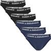 DANISH ENDURANCE Slip Uomo bambù Senza Etichetta, Mutande Uomo Ultra Morbide e Traspiranti, 6 Paia, Nero, M
