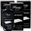 Hagerty 3x Hagerty Silver Polish Detergente Antiossidante in Crema per Argenteria e Oggetti Placcati in Argento Delicato e Lucidante - 3 Flaconi da 250ml