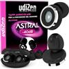 UdiZen Tappi per Orecchie Antirumore Insonorizzanti per Viaggiare Dormire Studiare -23dB UdiZen Air - 1 Paio Inserti Auricolari Ergonomici Riutilizzabili Riduzione Rumore SNR 23dB Colore Nero con Custodia