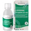 Bandini® Vitamina D3 K2 Liposomiale, Integratore Alimentare Biodisponibile per il Sistema Immunitario ad Alto Dosaggio, Rinforza Muscoli, Ossa e Denti, Vitamine D3+K2 Liquida 250 ml con Tappo Dosatore