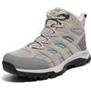 NORTIV 8 Donna Stivali da Escursionismo Scarpe Outdoor Sportive Mid Trekking Shoe Mountain Trainer Backpacking Scarponi Alpinismo Leggeri,Size 36.5,Grigio Chiaro,SNHB2212W