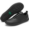 SAGUARO Barefoot Uomo Pelle Sintetica Scarpe Barefoot Minimaliste Leggere Antiscivolo Sneakers per Camminata, Allenamento, Fitness e Tempo Libero Nero,Gr.47