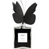 MUHA' Diffusore di Profumo di Muhà da 180Ml. Butterfly Diffuser Realizzato in Vetro E Legno, Dimensioni: 123X100X209 Mm. Oggetto di Colore Nero E Frangranza: Legni E Te'. La Referenza È G17