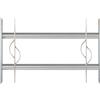 Alberts GAH-Alberts 563585 Inferriata per finestre Secorino Style | estendibile per finestre esterne | griglia antieffrazione | zincata blu | 300 x 500-650 mm