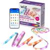 Wiz Striscia LED RGBIC Striscia luminosa a LED-20m,16 milioni di colori+sfumature di bianco,scenari luminosi dinamici,connessione al Wi-Fi,controllo vocale/app,funziona con Google Home,Alexa e HomeKit