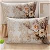 PETTI Artigiani Italiani - Coppia di Federe Cuscino 30x50 cm in Microfibra, Cuscini Arredo Camera da Letto, Divano, Salotto, Set 2 Fodere Copricuscino, Federa Shabby 341, 100% Made in Italy