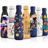 HoneyHolly Borraccia Termica, Senza BPA, Borraccia Bambini, 500ML Acciaio Inossidabile 18/8, Bottiglia Termica A Prova di Perdite, Borraccia Acciaio Inox per Scuola, Ufficio e Attività All'aperto