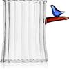 Ichendorf Milano Candeliere Tealight Uccello Blu | Collezione Birds | H 12 cm | Vetro Borosilicato | Fatto a Mano