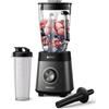 Philips Frullatore Serie 5000 - Motore da 1200 W. Tecnologia ProBlend Plus. Parti lavabili in lavastoviglie. Pulizia automatica. Capacità 2L. Nero (HR3041/00)