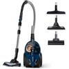 Philips PowerPro Expert Aspirapolvere Senza Sacco - Motore Potente da 900W, Filtro HEPA Allergy Lock, TriActive+ per Pavimenti e Tappeti, Blu (FC9745/09)