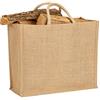 La Cordeline Borsa tote riutilizzabile tela di iuta 29L 45x21x39cm, borsa della spesa, borsa per la spesa