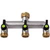 S&M 550 256 - Rubinetto Tripla, 3 Vie, 3/4 "x 3/4"