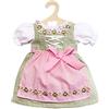 Heless 2111 - Fesches Dirndl, per bambole, taglia 35 - 45 cm, assortiti