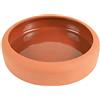 Trixie Ciotola in Ceramica con Bordo Arrotondato, 125 ml, Terracotta