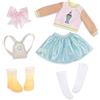 Glitter Girls - Dolce abbagliamento! - Maglione e gonna glitterata - Completo gelato deluxe - Vestiti e giocattoli per bambole - Accessori per bambole da 36 cm - 3 anni +