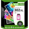 SUNPRINTZ 302XL cartucce per stampanti a colori, per HP 302 302XL cartucce per stampanti a colori, compatibile per HP Envy 4520 4524 4525, DeskJet 2130 3630 3636, Officejet 3830 5230 3831 (1 colore)