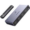 UGREEN Switch HDMI 2.1 8K 60Hz 4K 120Hz Switcher 3 in 1 out 1080P Dolby Vision Atmos HDR 3D 48Gbps compatibile con PC PS5 PS4 Xbox One 360 DVD TV Box Stick Proiettore