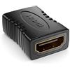 deleyCON Adattatore presa HDMI femmina a HDMI femmina, contatti dorati