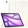 EasyAcc Cover Custodia Compatibile con iPad Air 11 Pollici M4/M3/M2 (2026/2025/2024), iPad Air 5/4 (Modello 2022/2020, 5a/4a Generazione), Supporta Ricarica Magnetica di iPencil,Bianco Crema