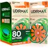 Udivita 80 Batterie per Apparecchi Acustici PR48 Misura 13 (Arancioni) Pile Udirmax - Zinco-Aria 0% Mercurio 1,45V e Tecnologia Dynamic Sonar - Eco Pack 8 Blister Ecologici da 10 Pile