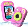 CHAKEYAKE Fotografica Bambini, 1080P IP67 Impermeabile Fotocamera con Scheda 32GB, Schermo 2.4", Zoom 10X, Giocattolo per Piscina e Mare, Regalo per Bambini 3-12 Anni