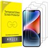 JETech Pellicola Protettiva per iPhone 17e (2026) / iPhone 16e / iPhone 14, Protezione in Vetro Temperato Film, Display da 6,1 Pollici, Pacco da 3