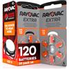 Udivita 120 Batterie per Apparecchi Acustici Rayovac Misura Extra 13 Sound Fusion Technology - 20 Blister da 6 Pile