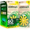Udivita 60 Batterie per Apparecchi Acustici Misura 10 Udirmax Pile PR70 Gialle Zinco-Aria 1,45V Eco Pack - 6 Blister Ecologici da 10 Pile