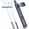 Norwii N21 Cliccatore di Presentazione Bluetooth con Puntatore Insegnante Telescopico, Telecomando di Presentazione con Bastone Retrattile per PowerPoint, Presentatore Wireless, Slide Avanzamento
