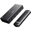 UGREEN HDMI Switch 4K 60Hz 3 In 1 Out Switcher 1080P UHD 3D Dolby Atmos con Telecomando Compatibile con PS5/4 Xbox Laptop PC TV Stick Box Chromecast Lettore Blu Ray Dvd Proiettore HDTV