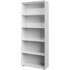 Casaria® Libreria Scaffale Vela 190cm 5 Ripiani Mobile Archiviazione Documenti Ufficio Soggiorno