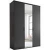 AVANTI TRENDSTORE Piombino - Armadio 2-3 ante battenti di qui 1 a specchio con ripiani asta per vestiti e un piccolo comò interno Dimensioni: LAP101,7x225x52cm (2 Ante) LAP 151,7x225x52cm (3 Ante)