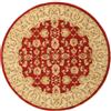 RugVista Ziegler Kaspin, Tappeto, Orientali, Ø 200 cm, Rotonda, Pelo medio, Soggiorno, Sala da pranzo, Camera letto, Cucina, Lavabile solo a secco, oeko_tex_100, Rosso