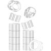 virea 12 x Fermaporta per maniglie Trasparente - - Fermaporta per proteggere pareti e mobili - - Per maniglie di porte e finestre - - Paracolpi per maniglie di porte dal design discreto