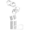 virea 6 x Fermaporta per maniglie Trasparente - - Fermaporta per proteggere pareti e mobili - - Per maniglie di porte e finestre - - Paracolpi per maniglie di porte dal design discreto