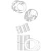 virea 6 x Fermaporta per maniglie Trasparente - - Fermaporta per proteggere pareti e mobili - - Per maniglie di porte e finestre - - Paracolpi per maniglie di porte dal design discreto
