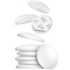 virea 10 x Fermaporta 40 x 8 mm Bianco - - Paracolpi autoadesivi per porte - - Paracolpi elastici per pareti - - Per proteggere pareti e mobili - - Paracolpi per la maniglia della porta