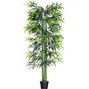 Outsunny Pianta di Bambù Artificiale in Vaso da 180cm, Decorazione per Casa, Ufficio, Interni ed Esterni