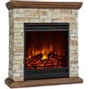 Klarstein Deko Kamin mit LED-Flammen, Elektro Kamin mit Heizung, 1800W Elektrischer Kamin, Sparsamer Kamin Elektrisch, Wandkamin mit Fernbedienung & Timer, Elektrische Kamine mit MDF-Gehäuse