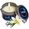 MY.SIZE Candela per massaggi alla vaniglia 40 ml | Candela rilassante per aroma-terapia | Prodotta in Germania | Olio di cocco e materie prime naturali | Benessere, idea regalo