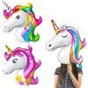 OSDUE 3Pcs Palloncini Unicorno Gigante, XXL Unicorn Balloons, Palloncini Grandi Compleanno Unicorno, Palloncinis in Lamina per Feste di Compleanno Cerimonia Nuziale