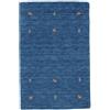 RugVista Gabbeh loom Two Lines, Tappeto, Gabbeh, 100 x 160 cm, Rettangolare, Pelo medio, Soggiorno, Sala da pranzo, Camera letto, Lavabile solo a secco, Certificato Care & Fair, Blu