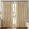 Deconovo Tende Oscuranti per Interni con Fettuccia - 3 Modi di Montaggio, Tessuto Termico Morbido per Camera da Letto e Soggiorno, Certificato OEKO-TEX, 2 Pannelli 300x245 cm, Beige Sabbia