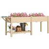 Outsunny Letto per Orto Rialzato 2 Aree Abete 207x59x78 cm Color Legno